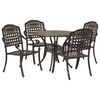 vidaXL Garden Dining Set 5 pcs Bronze 35.4" x 35.4" x 29.5