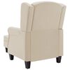 vidaXL Armchair Cream Fabric (100% polyester), plywood, plastic Medium