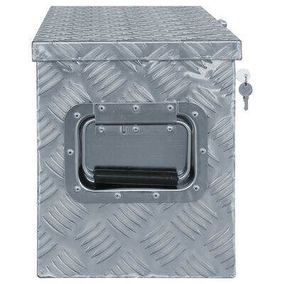 vidaXL Aluminum Box 24.2"x10.4"x11.8" Silver