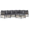 vidaXL Garden Lounge Set Anthracite Poly rattan Large Modular
