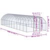 vidaXL Chicken Coop Silver Galvanized steel Large Tough Chicken Coop