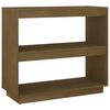 vidaXL Book Cabinet Honey brown Solid Pinewood Medium Storage