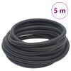 vidaXL Hybrid Air Hose Black 0.6" 16.4' Rubber and PVC
