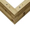 vidaXL Garden Planter Natural Wood Impregnated Pine Wood Medium
