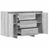 vidaXL Sideboard Grey Sonoma 47.24 x 16.14 x 29.53 in Engineered Wood