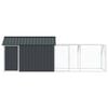 vidaXL Bird Cage Anthracite 416.5 x 103 x 142 cm Galvanized steel