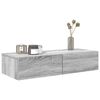 vidaXL Wall Shelf Grey sonoma Engineered wood Medium Wall Shelf