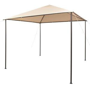 vidaXL Gazebo Beige Steel 10 x 10 feet UV-resistant materials Gazebo