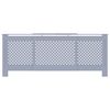 vidaXL MDF Radiator Cover Gray 80.7"