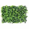 vidaXL Artificial Leaf Fence Set of 24 Green Polyethylene 15.7 x 23.6 in