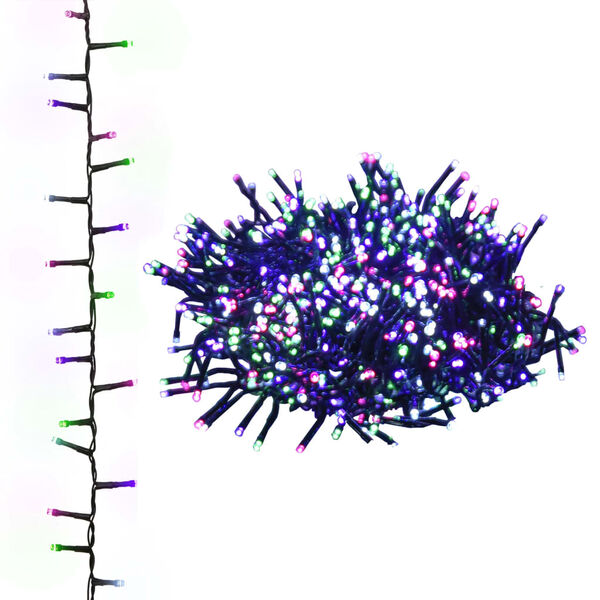 vidaXL Led String Pastel Multicolor PVC, copper Compact