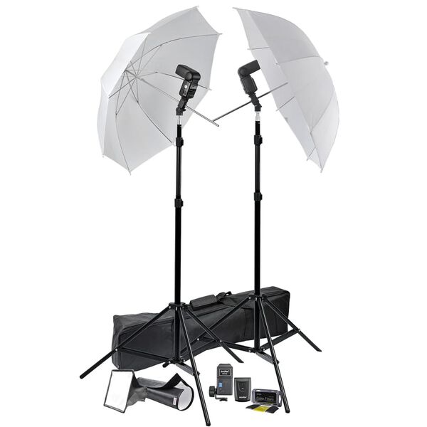 Portable Speedlight Set Tripods Umbrellas Trigger & Receiver Lights