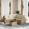 vidaXL Garden Sofa Set Beige, Cream