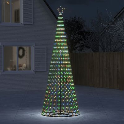 vidaXL Christmas Tree Light Cone 688 LEDs Colorful 118.1"