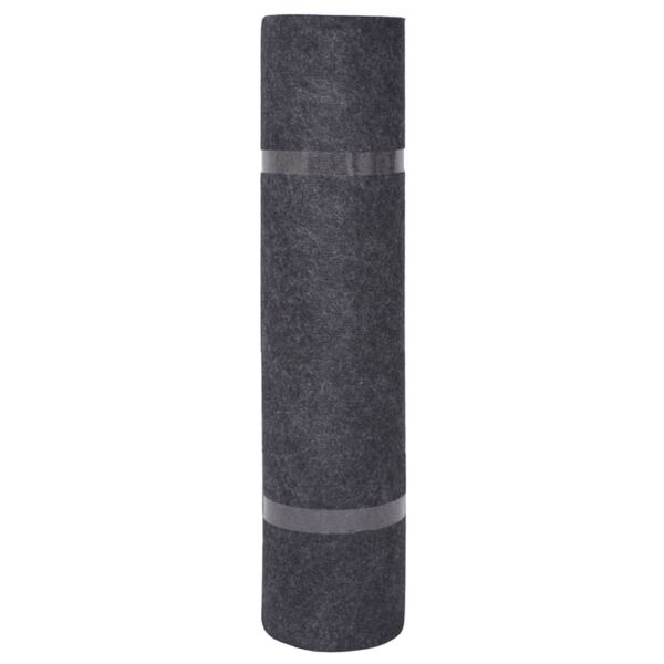 vidaXL Exhibition Carpet Anthracite Polyester 1.2 x 65.6 ft Tough