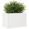 vidaXL Garden Planter White Solid pine wood Medium Garden Planter