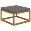 vidaXL Garden Lounge Set Dark grey Solid Acacia wood with an oil finish