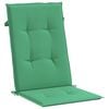vidaXL Highback Chair Cushion Set of 2 Green 100% Polyester