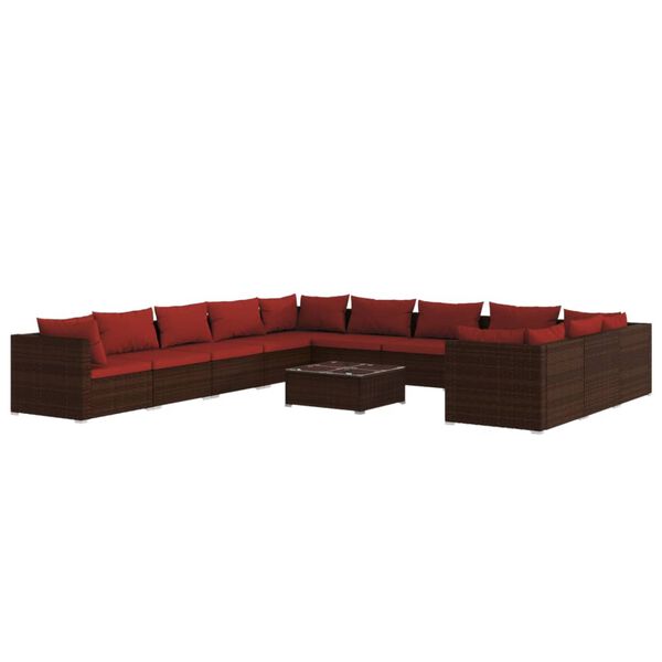 vidaXL Garden Lounge Set Brown