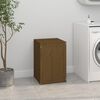 vidaXL Laundry Box Honey Brown 17.3x17.3x26.0" Solid Wood Pine