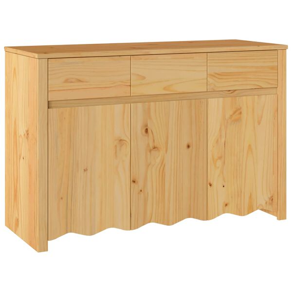 vidaXL Sideboard Drammen Oak 44.88 x 16.93 x 29.72 in Solid Pine wood