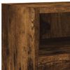vidaXL TV Wall Cabinet Smoked Oak Engineered Wood Large TV Wall Cabinet