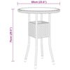 vidaXL Garden Dining Set Gray Poly rattan Compact Durable