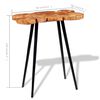 vidaXL Bar Table Brown and Black Solid Acacia wood and Iron Industrial