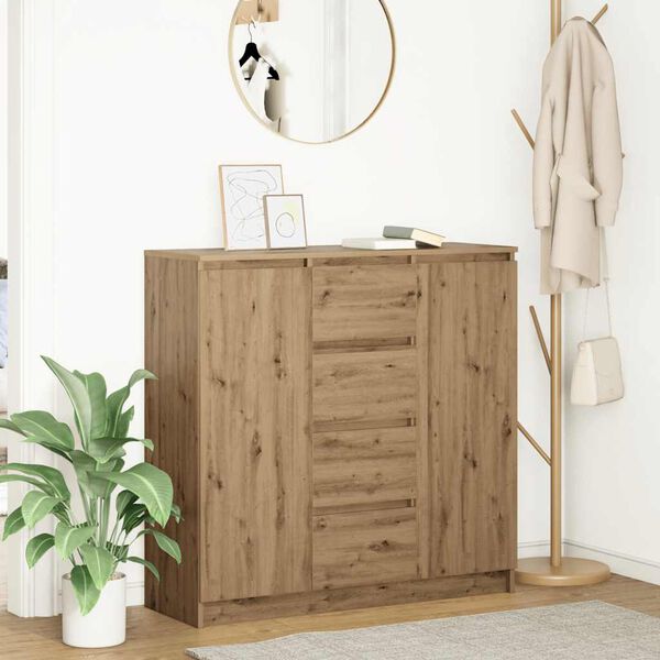 vidaXL Sideboard Artisan Oak Engineered Wood Medium Sideboard