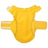 vidaXL Dog Raincoat Yellow Polyester L Water-resistant materials