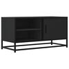 vidaXL TV Cabinet Black Engineered wood Medium TV Cabinet Rectangular
