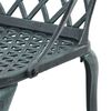 vidaXL 3 Piece Bistro Set Green Cast Aluminum