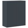 vidaXL File Cabinet Anthracite Steel 41.3in Height-Adjustable Shelves