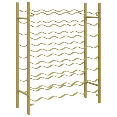 Close-up of vertical post and wavy rails with locking screws