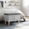 vidaXL Storage Bench Concrete grey, Dark grey