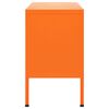 vidaXL TV Cabinet Orange Steel Medium Rectangular Modern Levelers