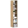 vidaXL Bookcase Set of 2 Artisan oak Engineered wood