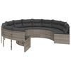vidaXL Garden Sofa Grey, Dark Grey