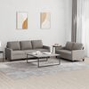 vidaXL Sofa Set Taupe Fabric (100% polyester), metal, textilene, plywood