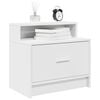 vidaXL Bedside Cabinet Set of 2 White Engineered wood