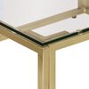 vidaXL Coffee Table Gold Stainless Steel Medium Coffee Table Square