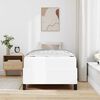vidaXL Bed Frame with Mattress White 31.50 x 78.74 in Fabric