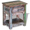 vidaXL Side Table Multicolor Solid reclaimed wood Compact Side Table