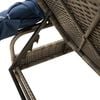 vidaXL Patio Sun Lounger Grey PE Rattan Standard Adjustable Armrests