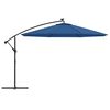 vidaXL Cantilever Garden Parasol Azure Blue UV Protective Polyester Large