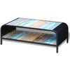 vidaXL Coffee Table Multicolor Solid Reclaimed Wood Standard Rectangular