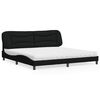 vidaXL Bed Black Fabric (100% polyester) 78.7x78.7 in Bed Rectangular