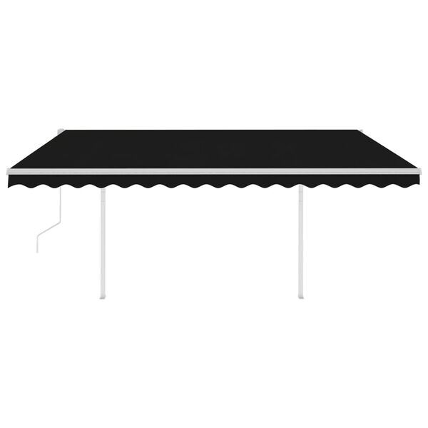 vidaXL Retractable Awning Anthracite