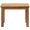 vidaXL Coffee Table Brown 19.69 x 13.78 x 14.17 in Solid Teak Wood