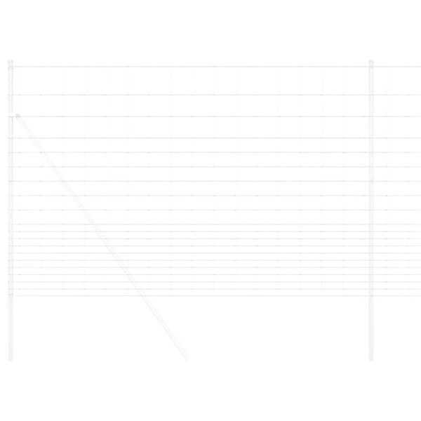 vidaXL Field Fence Gray 5.2'x 32.8'Steel